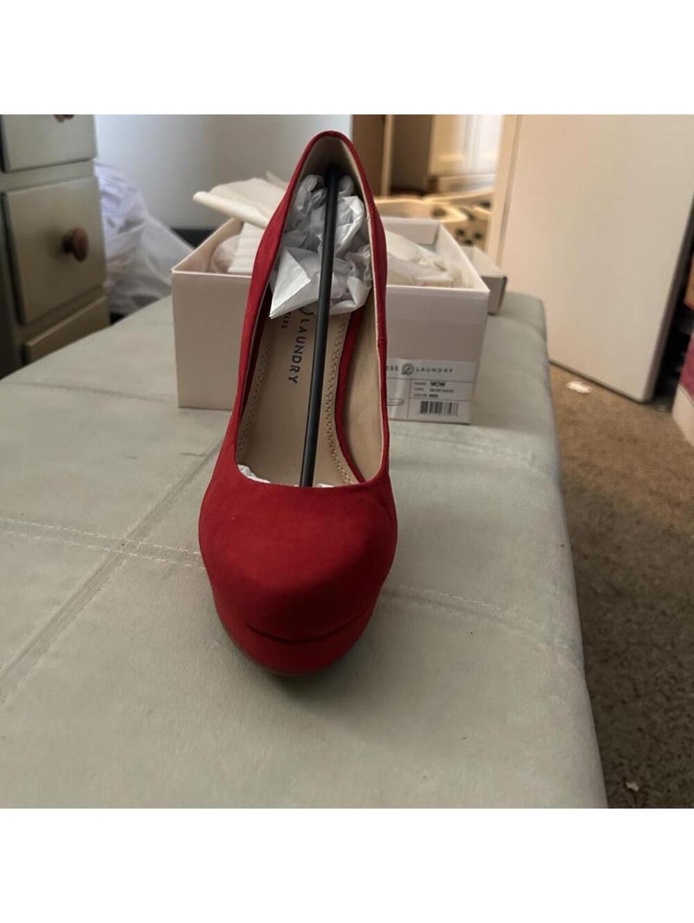 Chinese Laundry Red platform 6” heels size 9.5 New in the box